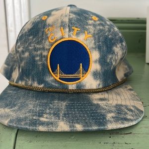 Golden State Warriors “The City” acid wash Mitchell & Ness NBA Rare SnapBack hat